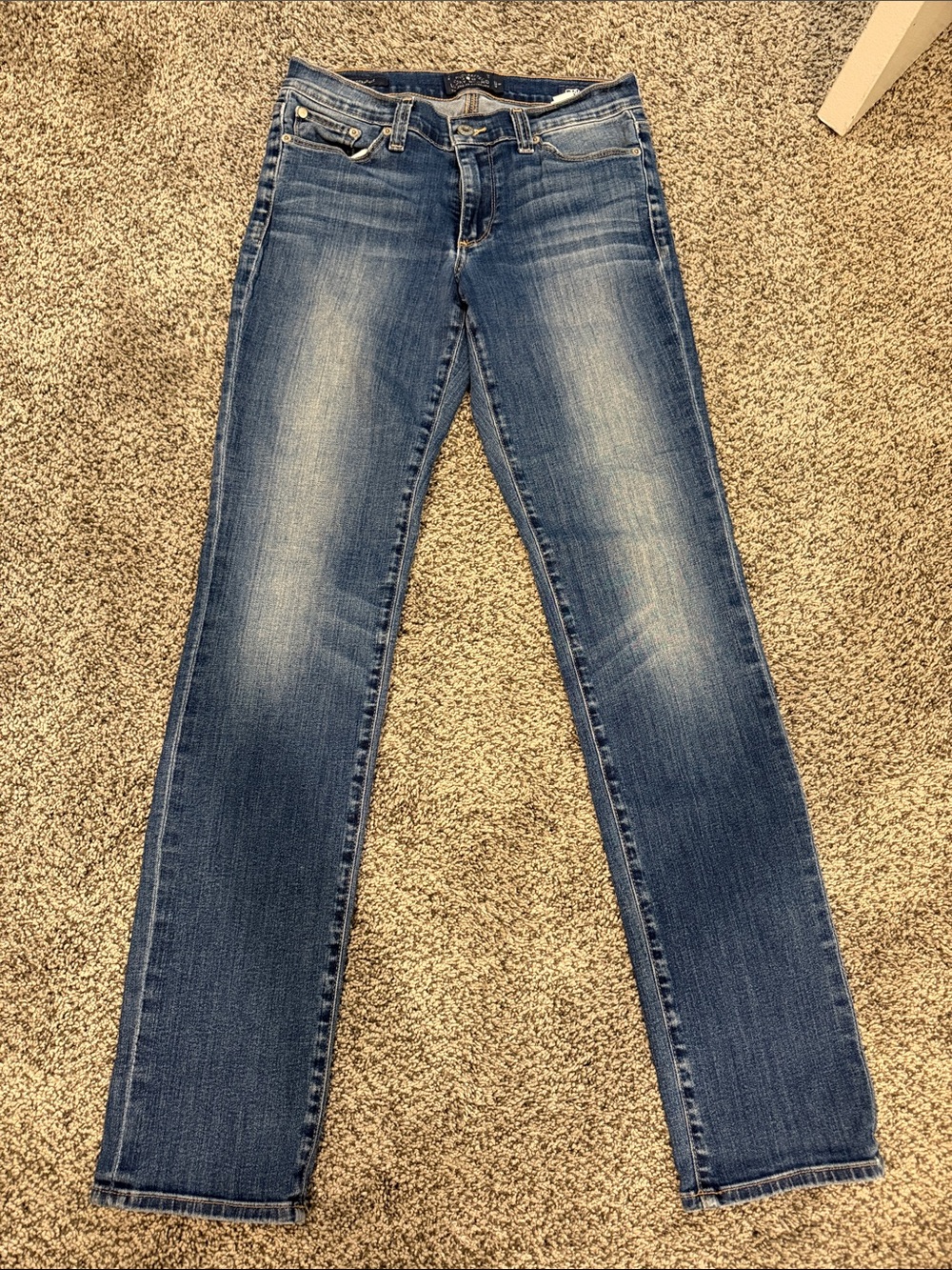 Lucky Brand Women's Faded Blue Slim Straight Jeans